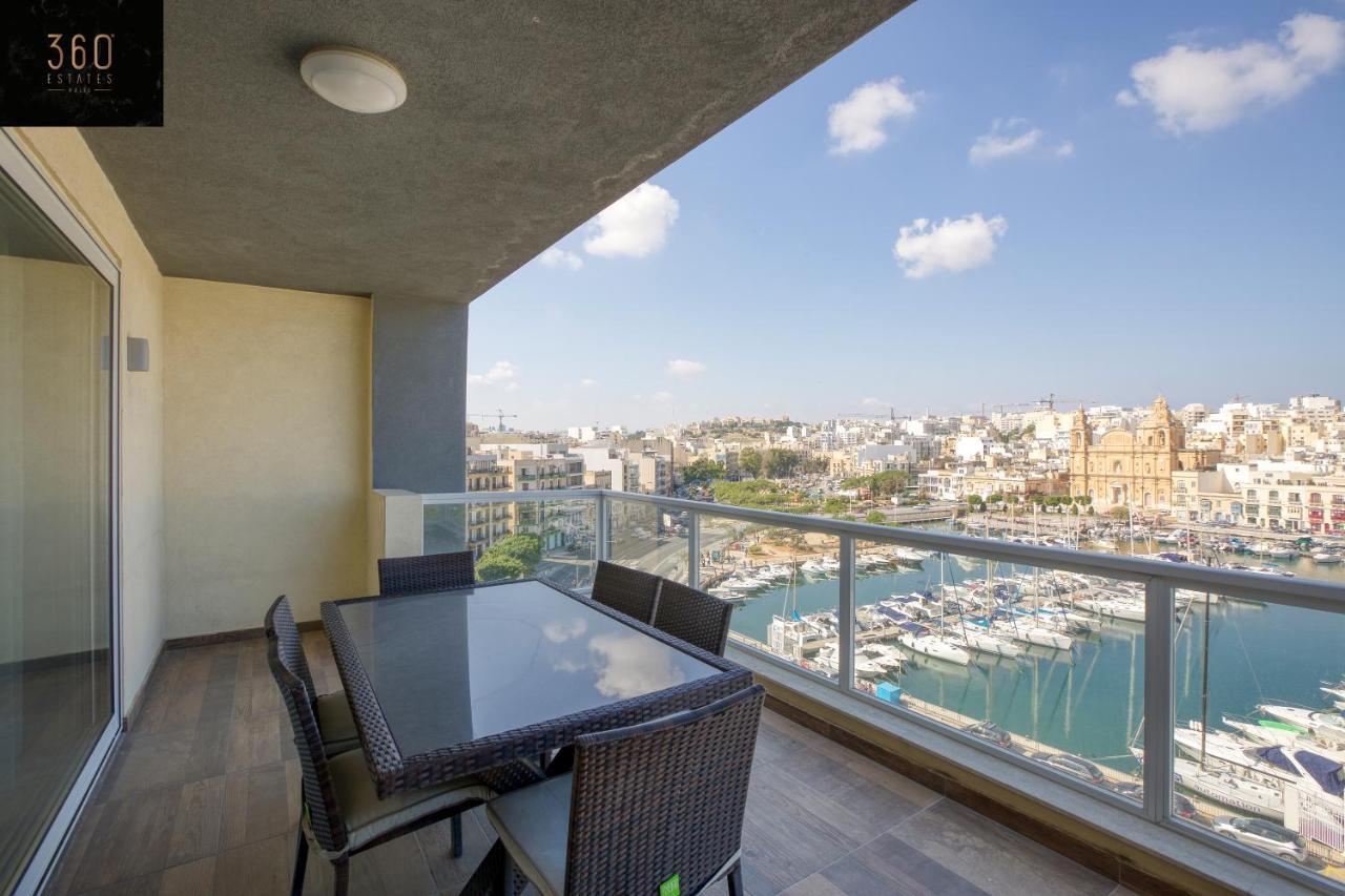 Seafront, Designer Apt With Private Terrace & Wifi By 360 Estates Pietà エクステリア 写真