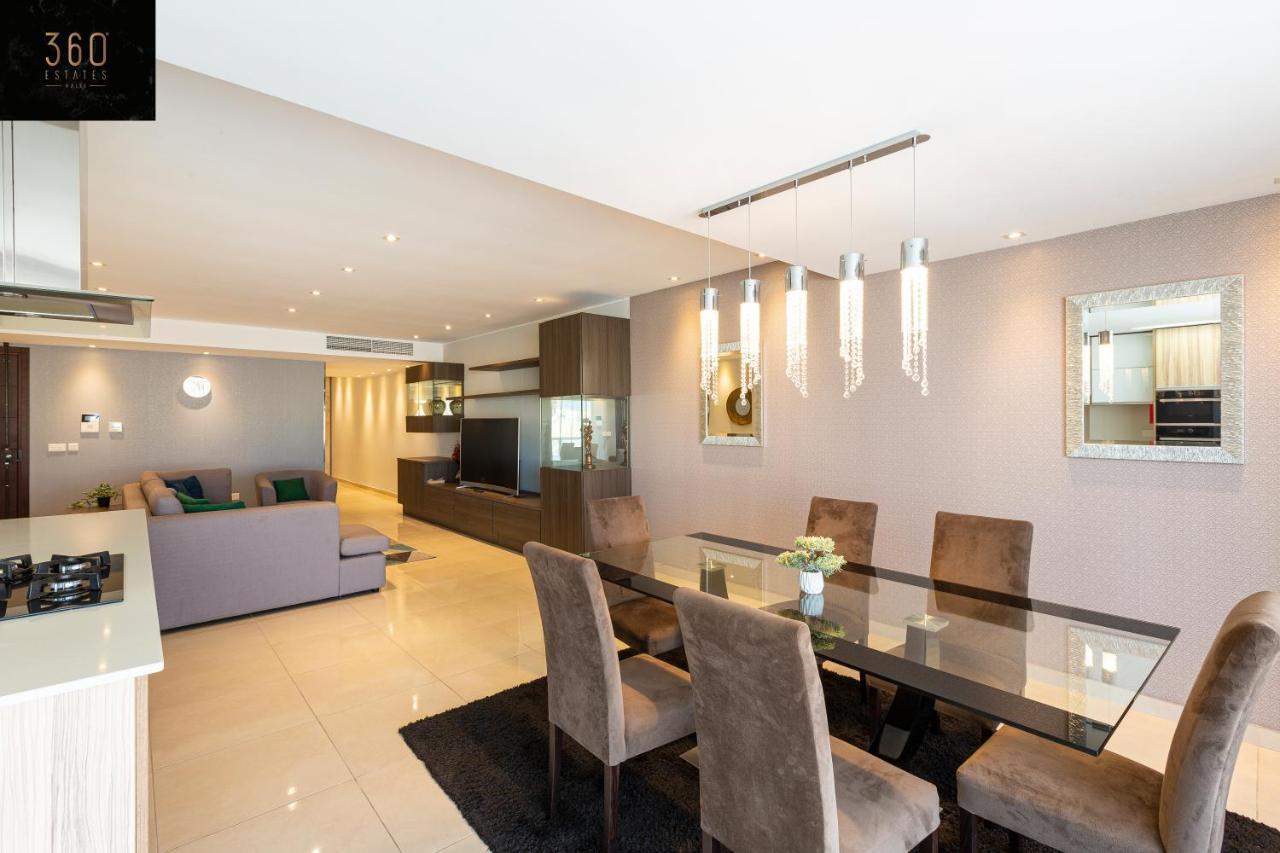 Seafront, Designer Apt With Private Terrace & Wifi By 360 Estates Pietà エクステリア 写真