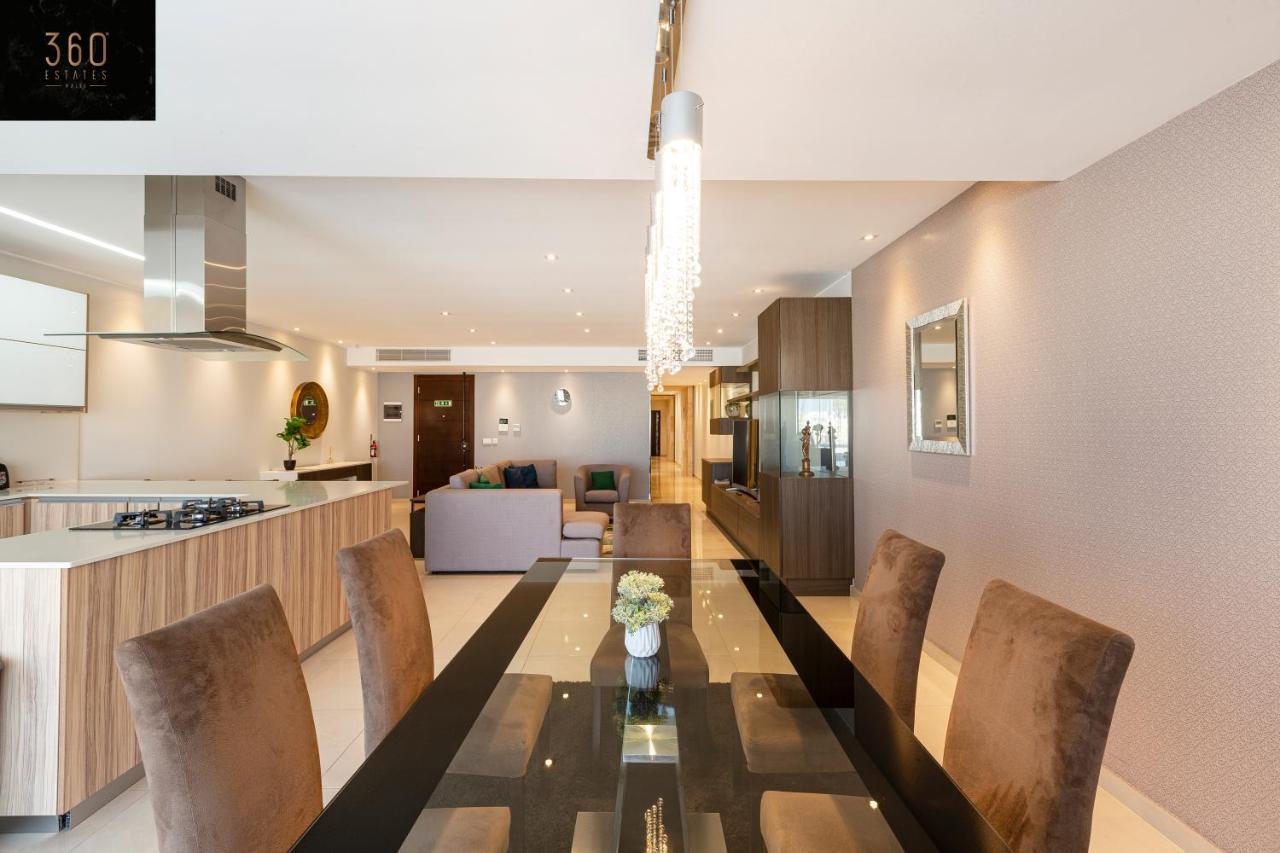 Seafront, Designer Apt With Private Terrace & Wifi By 360 Estates Pietà エクステリア 写真